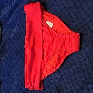 Women's Hipster Swim Bottoms - Red, Size L